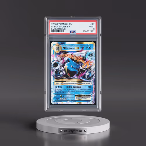 2016 Pokémon XY Evolutions #22 M Blastoise EX - Holo (PSA 9 MINT)