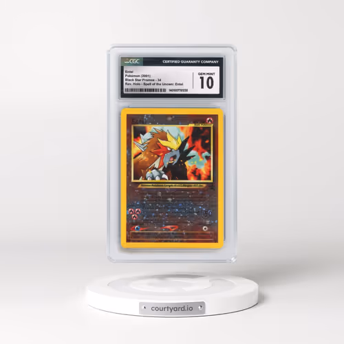 1999 Black Star Promos #34 Entei - Rev. Holo Spell of the Unown: Entei (CGC 10 GEM MINT)