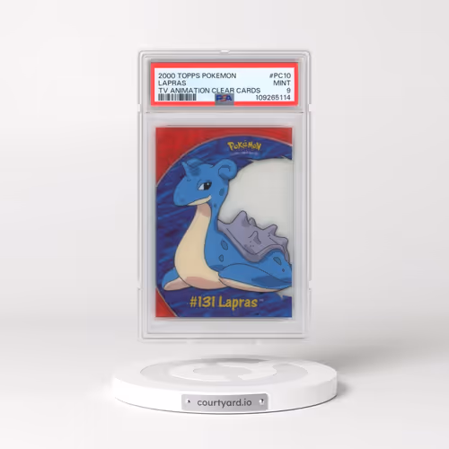 2000 Topps Pokémon TV Animation Clear Cards #PC10 Lapras (PSA 9 MINT)