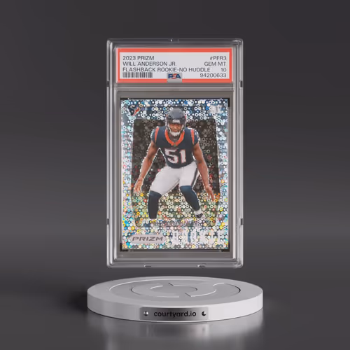 2023 Panini Prizm Prizm Flashback Rookie #PFR3 Will Anderson Jr. - No Huddle (PSA 10 GEM MINT)