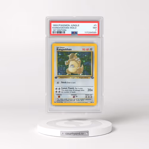 1999 Pokémon Jungle #5 Kangaskhan - 1st Edition Holo (PSA 7 NM)
