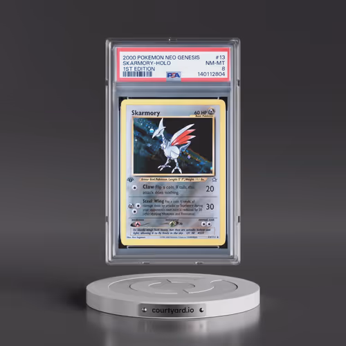 2000 Pokémon Neo Genesis #13 Skarmory - 1st Edition Holo (PSA 8 NM-MT)