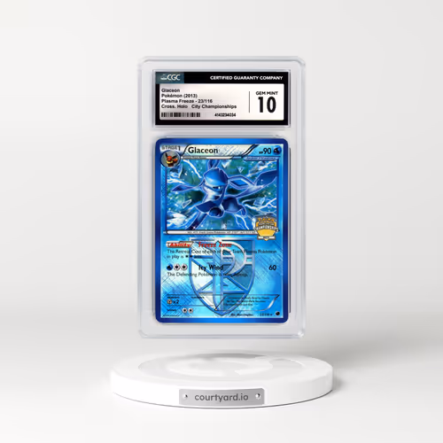 2013 Plasma Freeze #23 Glaceon - Holo Crosshatch Holo (CGC 10 GEM MINT)