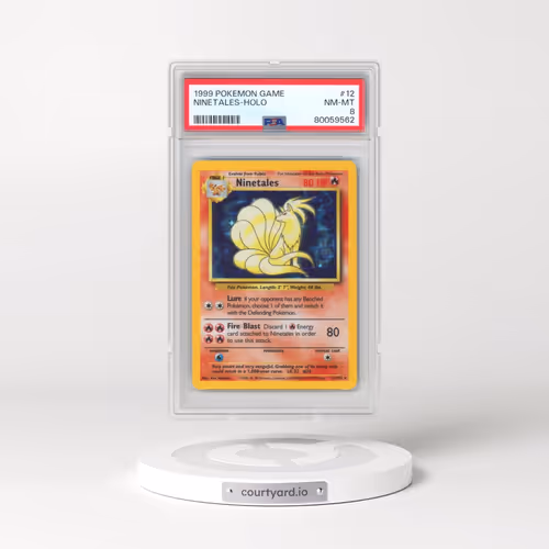1999 Pokémon Game #12 Ninetales - Holo (PSA 8 NM-MT)