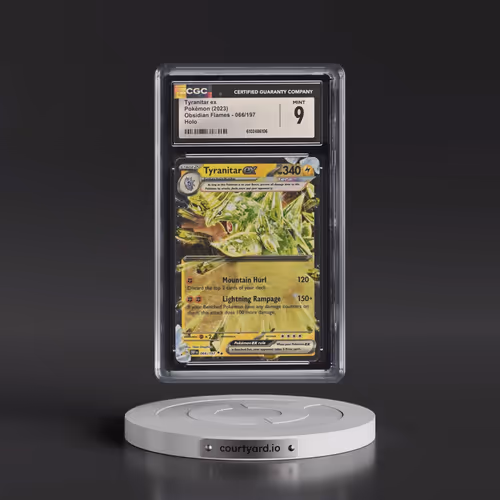 2023 Obsidian Flames - OBF EN #066/197 Tyranitar ex - Holo (CGC 9 MINT)