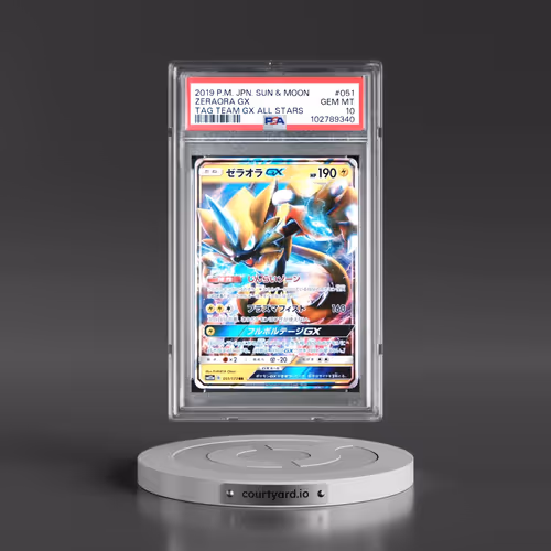 2019 Pokémon Sun & Moon Tag Team GX All Stars #051 Zeraora GX - Holo (PSA 10 GEM MINT)