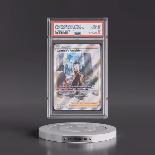 2023 Pokémon Sword and Shield Crown Zenith #GG60 Cynthia's Ambition - Full Art (PSA 10 GEM MINT)