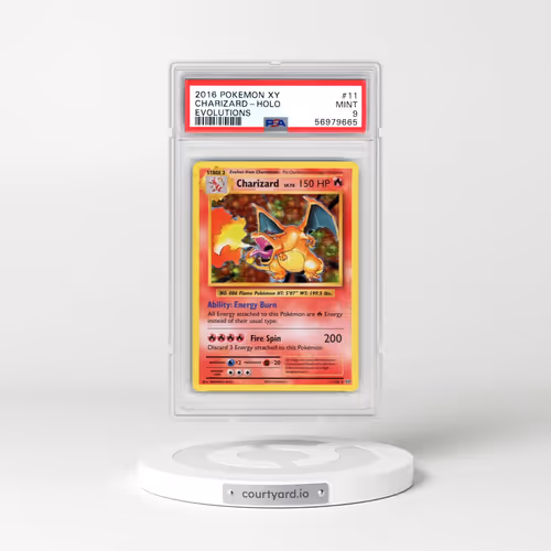 2016 Pokémon XY Evolutions #11 Charizard - Holo (PSA 9 MINT)