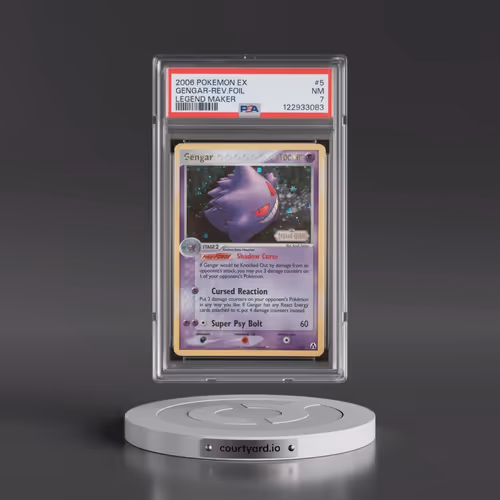 2006 Pokémon EX Legend Maker #5 Gengar - Reverse Foil (PSA 7 NM)