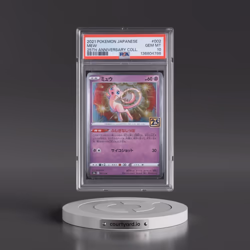 2021 Pokémon 25th Anniversary Collection #002 Mew (PSA 10 GEM MINT)