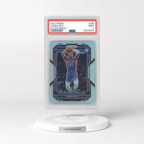 2022 Panini Prizm #256 Jaden Ivey - Silver Prizm (PSA 9 MINT)