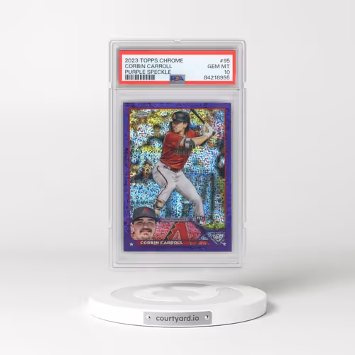 2023 Topps Chrome #95 Corbin Carroll - Purple Speckle Refractor (PSA 10 GEM MINT)