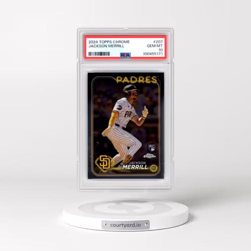 2024 Topps Chrome #207 Jackson Merrill (PSA 10 GEM MINT)