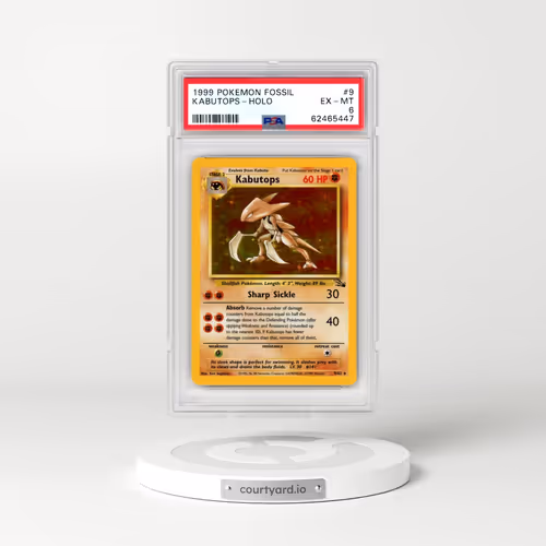 1999 POKEMON FOSSIL #9 KABUTOPS-HOLO