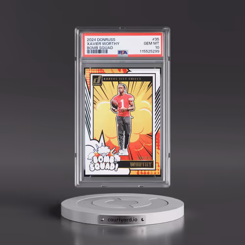 2024 Panini Donruss Bomb Squad #35 Xavier Worthy (PSA 10 GEM MINT)