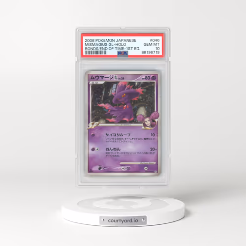 2008 Pokémon Bonds to the End of Time #046 Mismagius GL - 1st Edition Holo (PSA 10 GEM MINT)