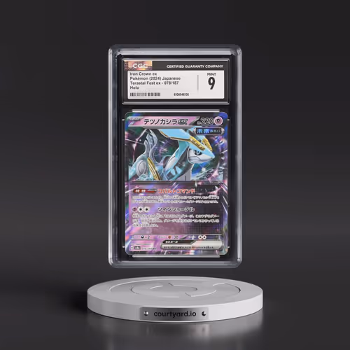 2024 High Class Pack: Terastal Fest ex - sv8a #078/187 Iron Crown ex - Holo (CGC 9 MINT)