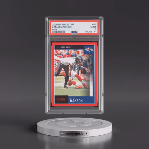 2020 Panini Score #44 Lamar Jackson - Red (PSA 9 MINT)