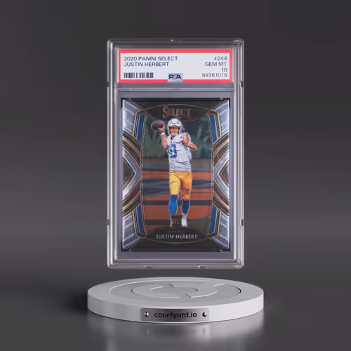 2020 Panini Select #244 Justin Herbert (PSA 10 GEM MINT)