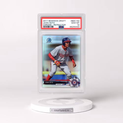 2017 Bowman Draft #BDC162 Juan Soto - Chrome-Refractor (PSA 10 GEM MINT)