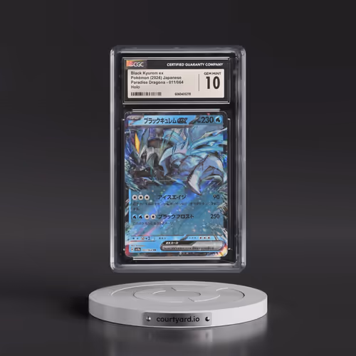2024 Paradise Dragona - sv7a #011/064 Black Kyurem ex - Holo (CGC 10 GEM MINT)