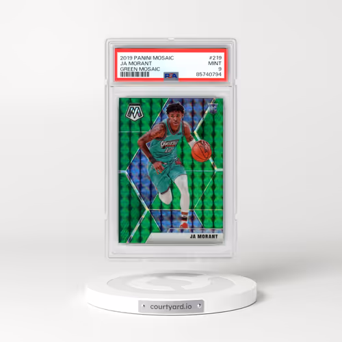2019 Panini Mosaic #219 Ja Morant - Green Mosaic (PSA 9 MINT)