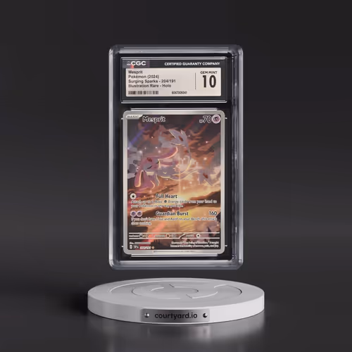 2024 Pokémon Ssp EN-Surging Sparks #204 Mesprit - Illustration Rare (CGC 10 GEM MINT)