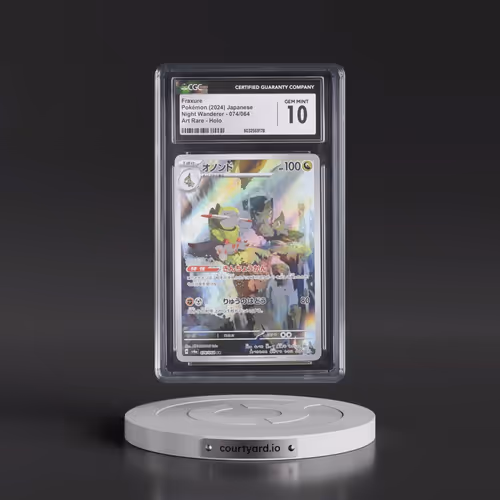 2024 Night Wanderer #074/064 Fraxure - Art Rare Holo (CGC 10 GEM MINT)