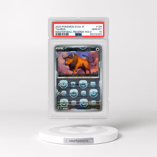 2023 Pokémon Sv2a-Pokemon 151 #128 Tauros - Reverse Holo Master Ball (PSA 10 GEM MINT)