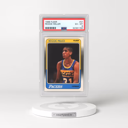 1988 Fleer #57 Reggie Miller (PSA 6 EX-MT)