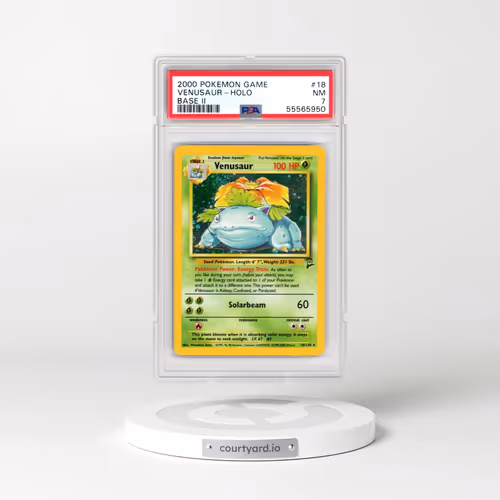 2000 Pokémon Game Base II #18 Venusaur - Holo (PSA 7 NM)