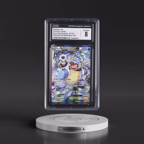 2013 Black Star Promos #XY122 Blastoise EX - Blastoise EX Red & Blue Collection (Holo) (CGC 8 NM