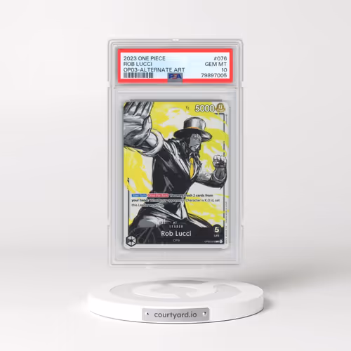 2023 One Piece OP03-Pillars of Strength #076 Rob Lucci - Alternate Art (PSA 10 GEM MINT)