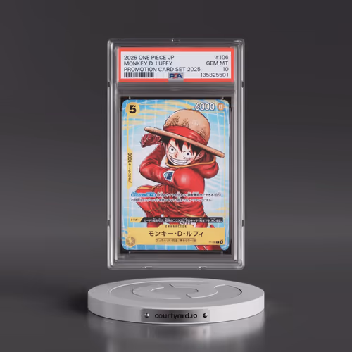 2025 One Piece Japanese Promotion Card Set 2025 #106 Monkey D. Luffy (PSA 10 GEM MINT)