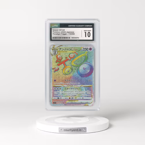 2022 Japanese Paradigm Trigger #116 Unown VSTAR - Full Art Holo (CGC 10 GEM MINT)