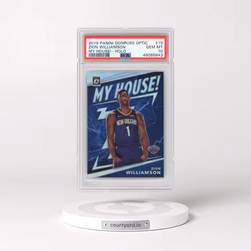 2019 Panini Donruss Optic My House! #15 Zion Williamson - Holo (PSA 10 GEM MINT)