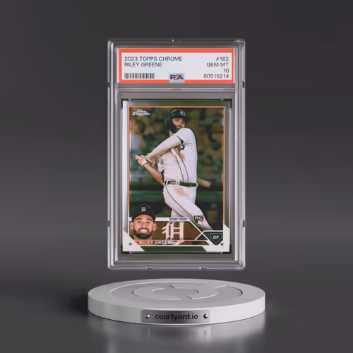 2023 Topps Chrome #182 Riley Greene (PSA 10 GEM MINT)