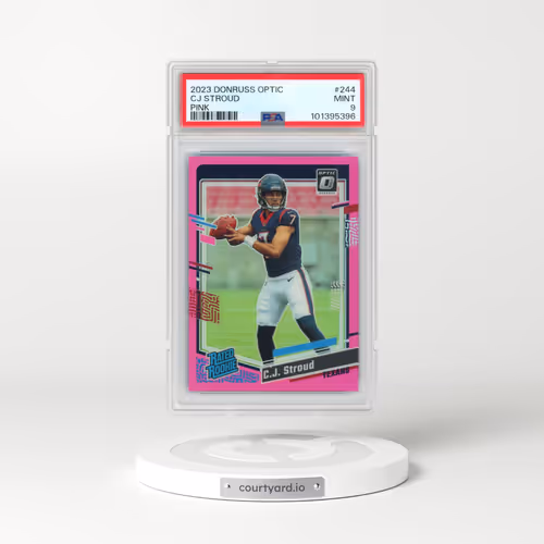 2023 Panini Donruss Optic #244 CJ Stroud - Pink (PSA 9 MINT)