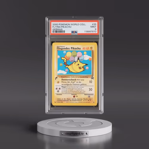 2000 Pokémon Pikachu World #25 Flying Pikachu (PSA 9 MINT)
