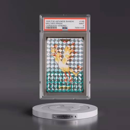 1996 Pokémon Bandai Carddass Vending #146 Moltres-Prism (PSA 9 MINT)