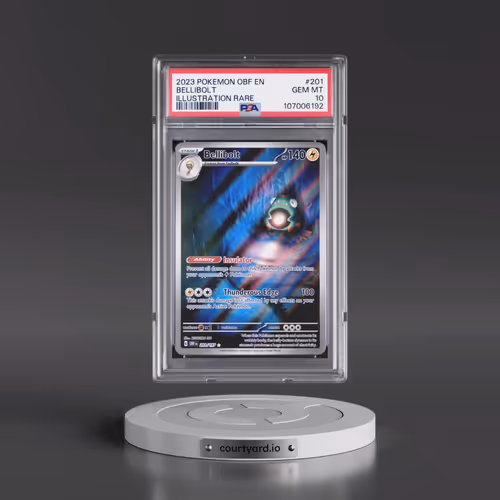 2023 Pokémon Obf EN-Obsidian Flames #201 Bellibolt - Illustration Rare (PSA 10 GEM MINT)