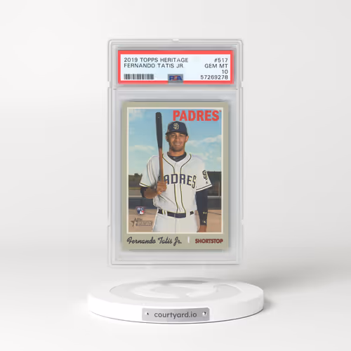 2019 Topps Heritage #517 Fernando Tatis Jr. (PSA 10 GEM MINT)