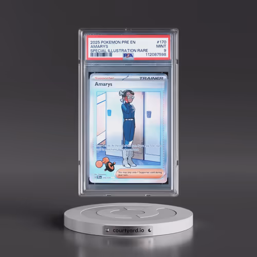 2025 Pokémon Pre EN-Prismatic Evolutions #170 Amarys - Special Illustration Rare (PSA 9 MINT)