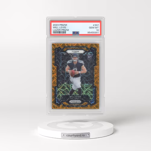 2023 Panini Prizm #397 Will Levis - Lazer Prizm (PSA 10 GEM MINT)
