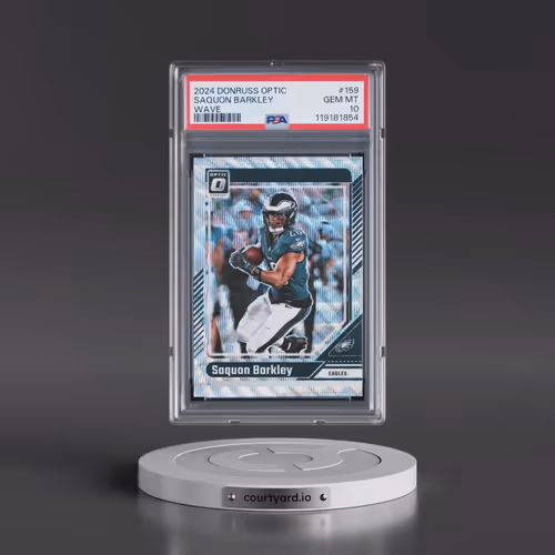 2024 Panini Donruss Optic #159 Saquon Barkley - Wave (PSA 10 GEM MINT)