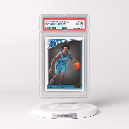 2018 Panini Donruss #189 Devonte' Graham (PSA 10 GEM MINT)