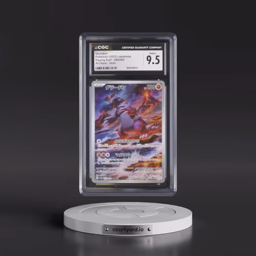 2023 Raging Surf #069/062 Groudon - Art Rare Holo (CGC 9.5 MINT+)