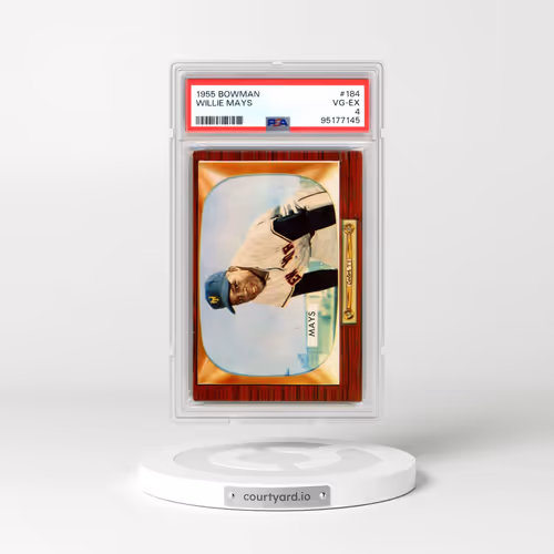 1955 Bowman #184 Willie Mays (PSA 4 VG-EX)