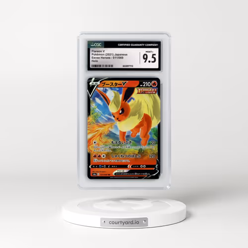 2021 Eevee Heroes #011/069 Flareon V - Holo (CGC 9.5 MINT+)