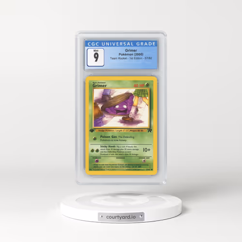 2000 Team Rocket #57/82 Grimer - 1st Edition 1st Edition (CGC 9 MINT)